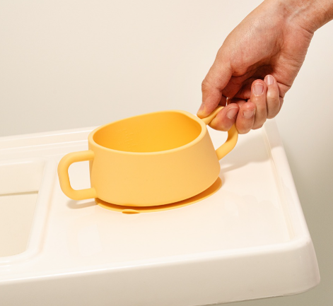 MotherK 雙耳吸盤碗(含蓋)附刻度