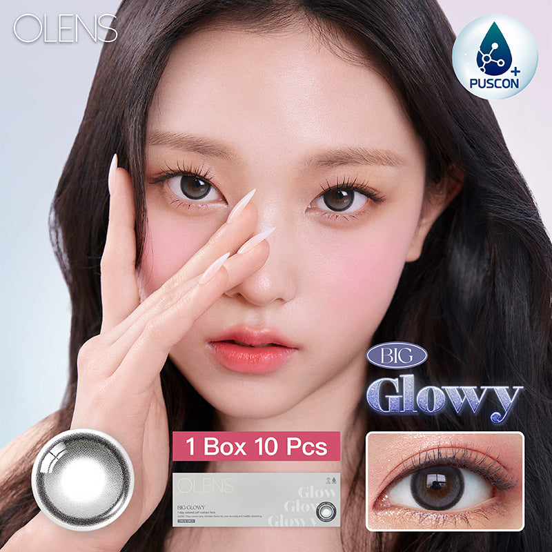 Olens日拋 1盒10片盒裝Big Glowy Mocha Gray