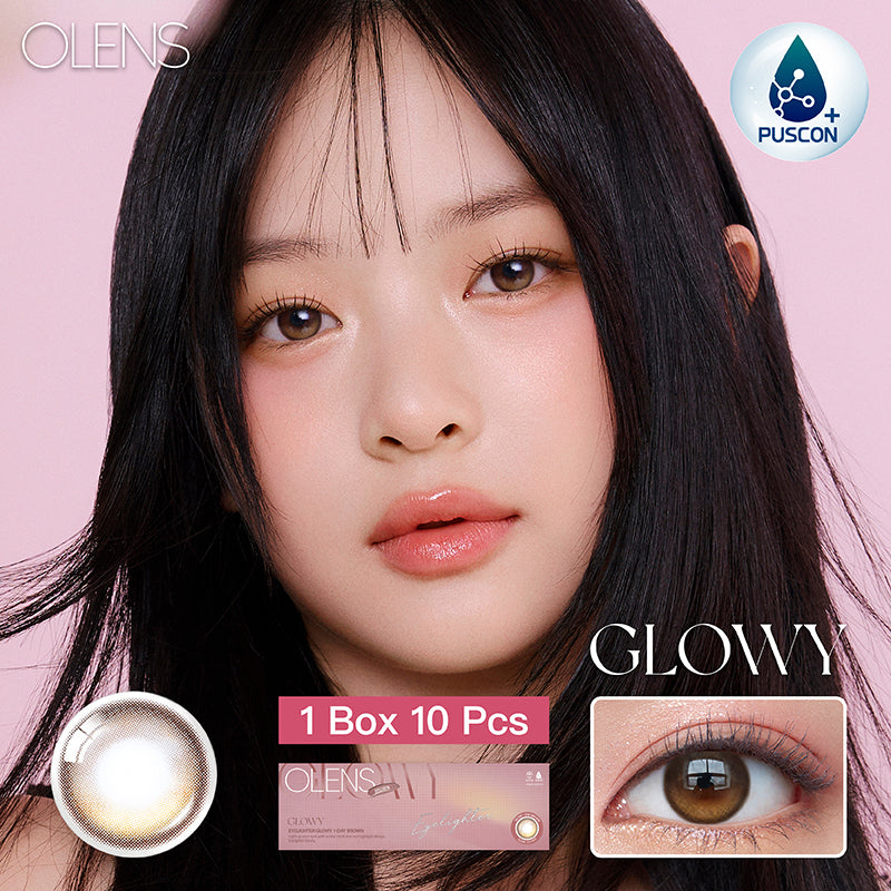 Olens日拋 1盒10片盒裝Eyelighter Glowy Brown