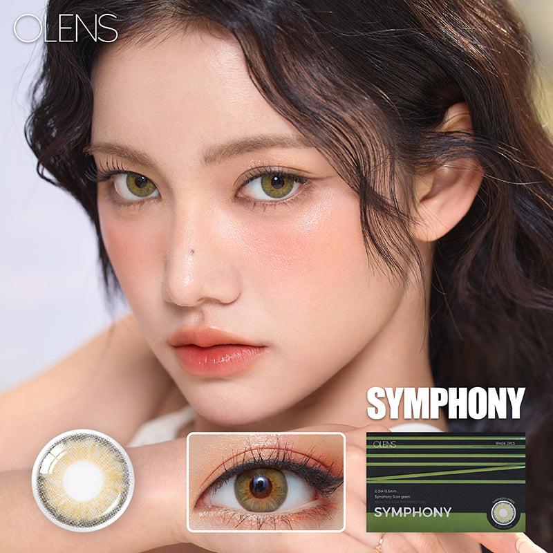Olens月拋 1盒2片盒裝Symphony Green