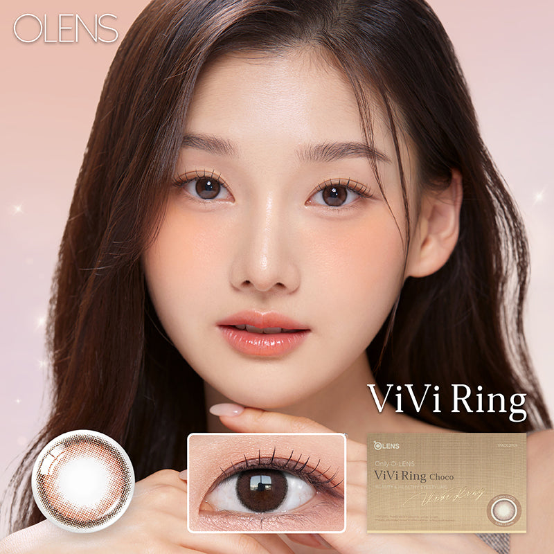 Olens月拋 1盒2片盒裝Vivi Ring Choco