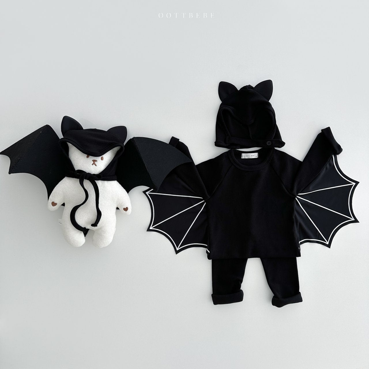 25秋🍁oottbebe |halloween 蝙蝠上衣連褲套裝