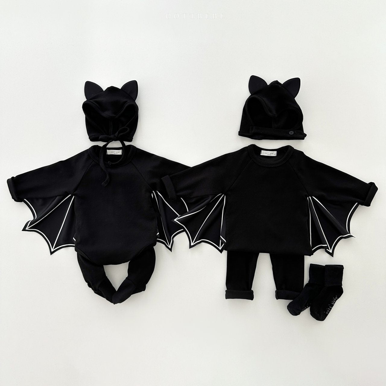 25秋🍁oottbebe |halloween 蝙蝠上衣連褲套裝