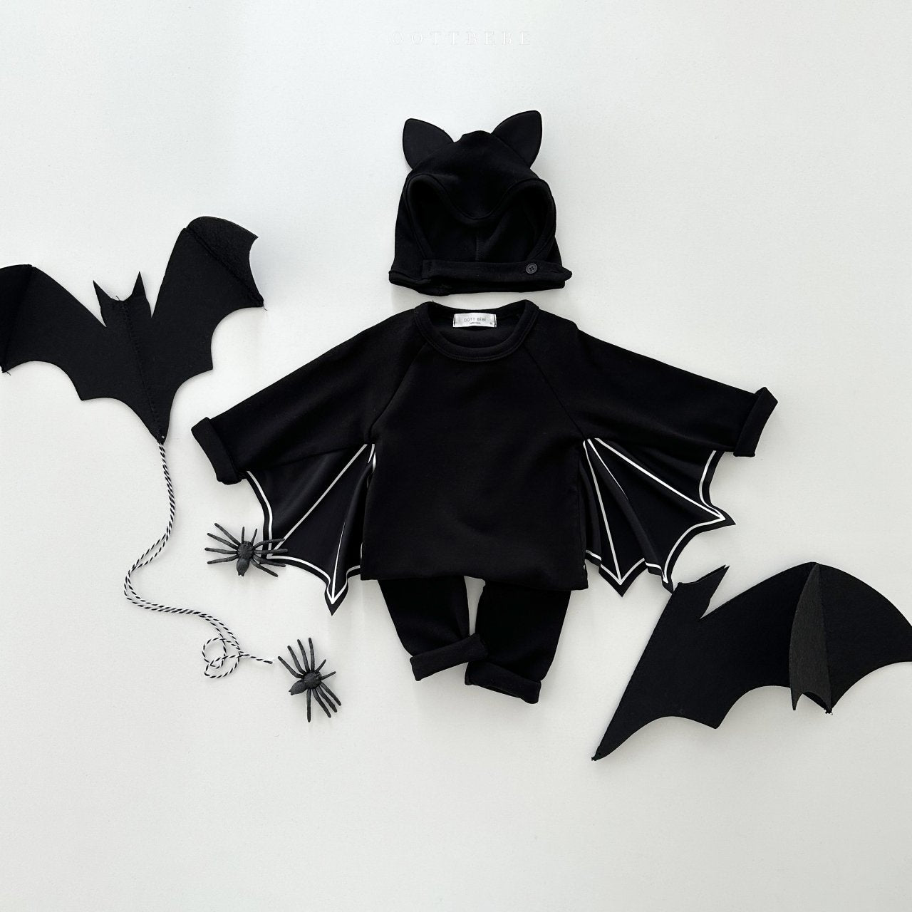 25秋🍁oottbebe |halloween 蝙蝠上衣連褲套裝