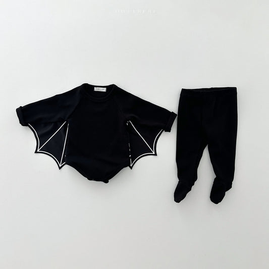 25秋🍁oottbebe |halloween 蝙蝠包屁衣連褲套裝