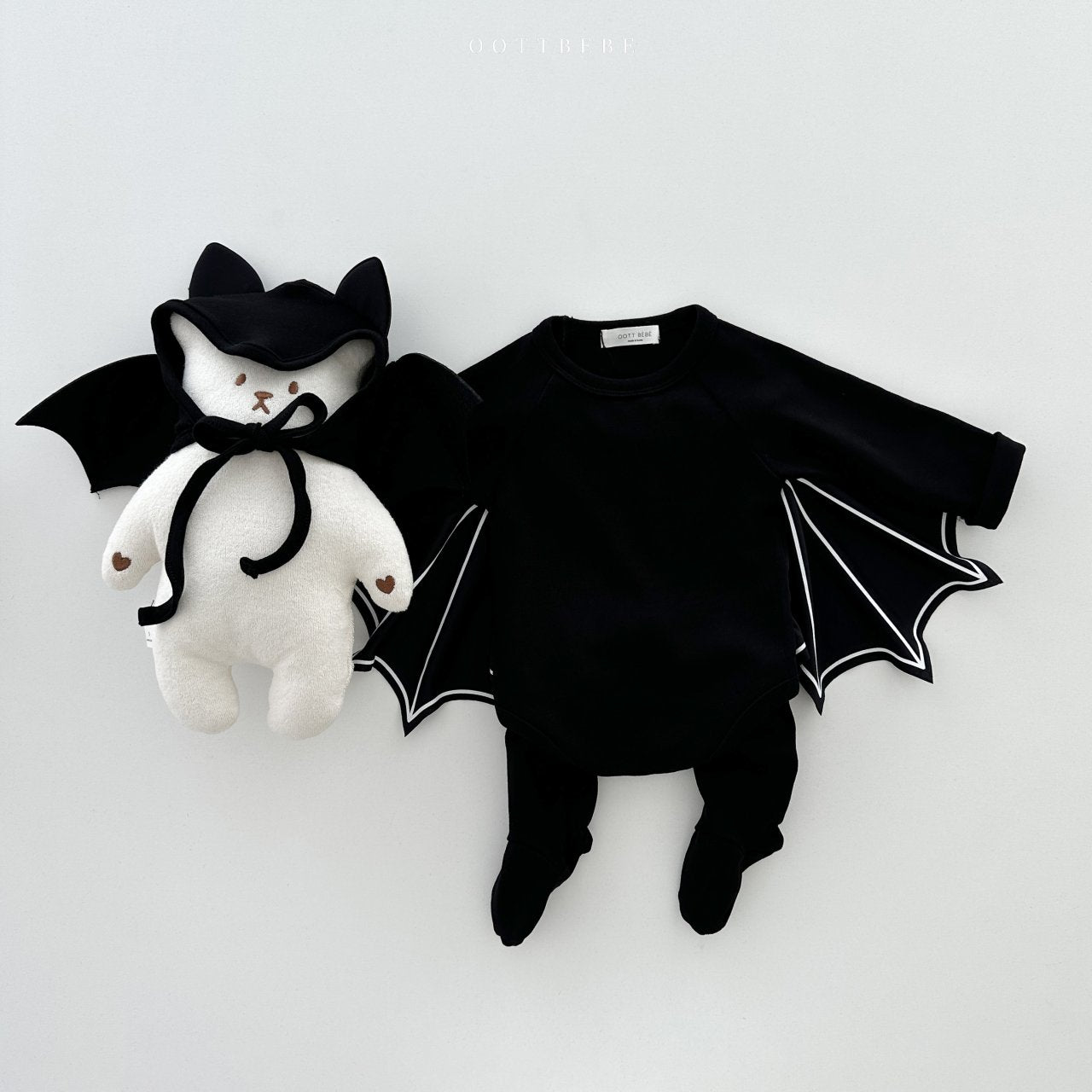 25秋🍁oottbebe |halloween 蝙蝠包屁衣連褲套裝