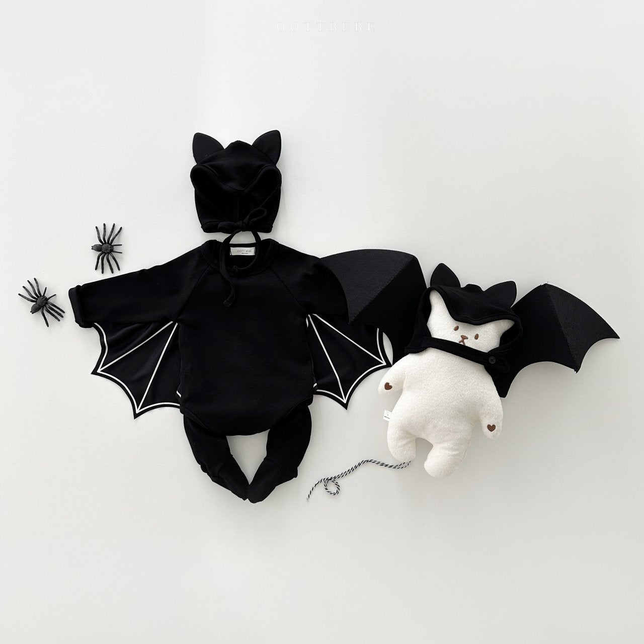 25秋🍁oottbebe |halloween 蝙蝠包屁衣連褲套裝