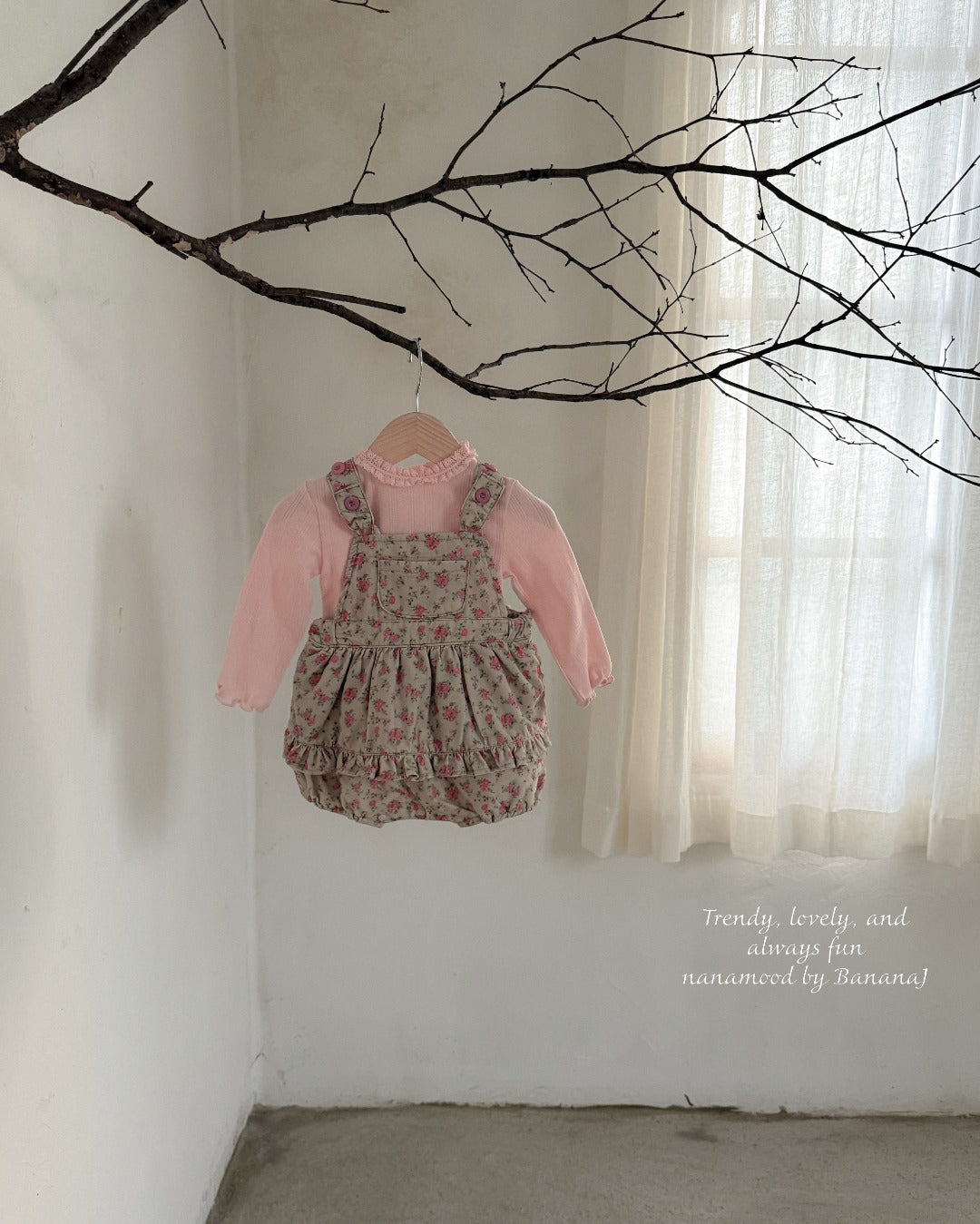 韓國童裝 25秋|BananaJ 25339 baby bodysuit