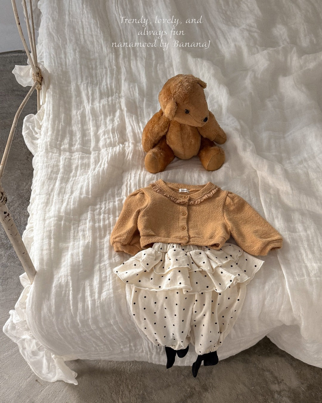 韓國童裝 25秋|BananaJ 25340 baby pants