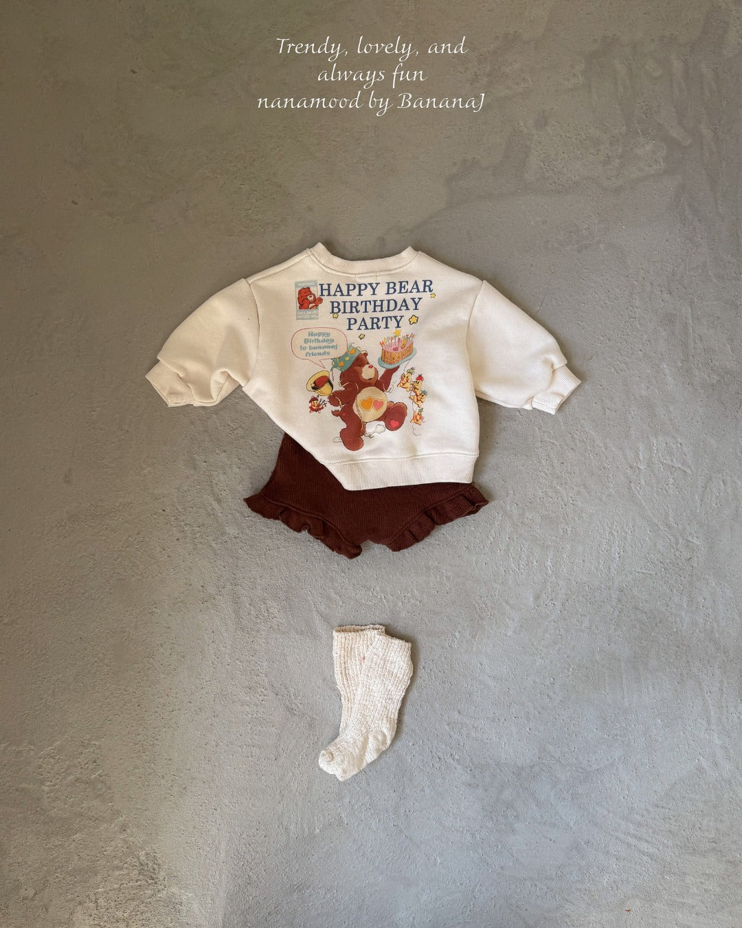 韓國童裝 25秋|BananaJ 25341 baby shorts