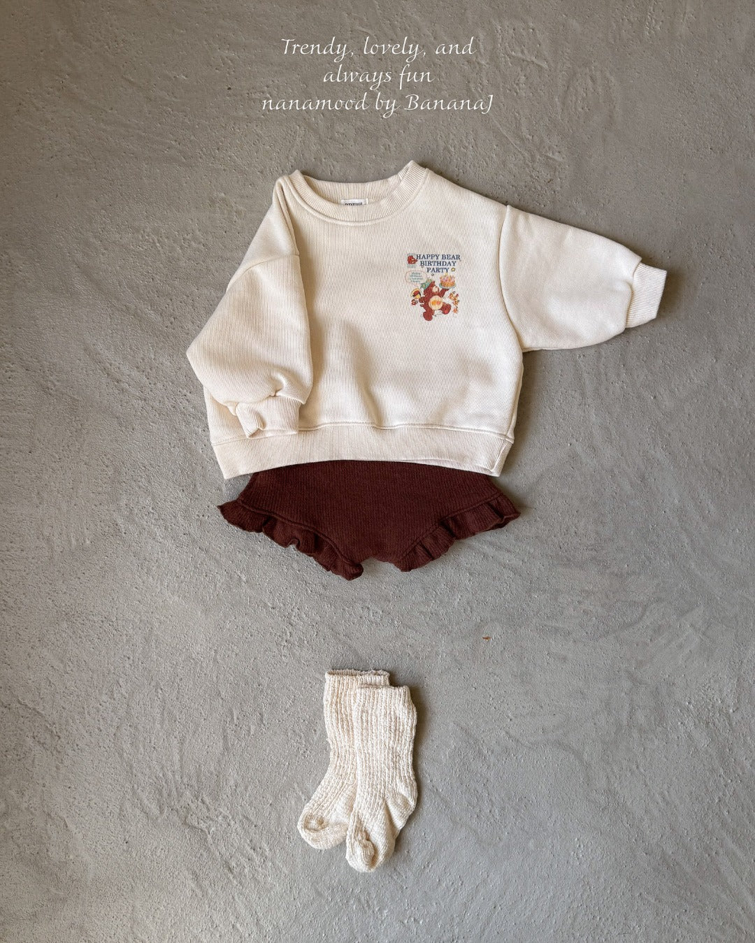 韓國童裝 25秋|BananaJ 25341 baby shorts