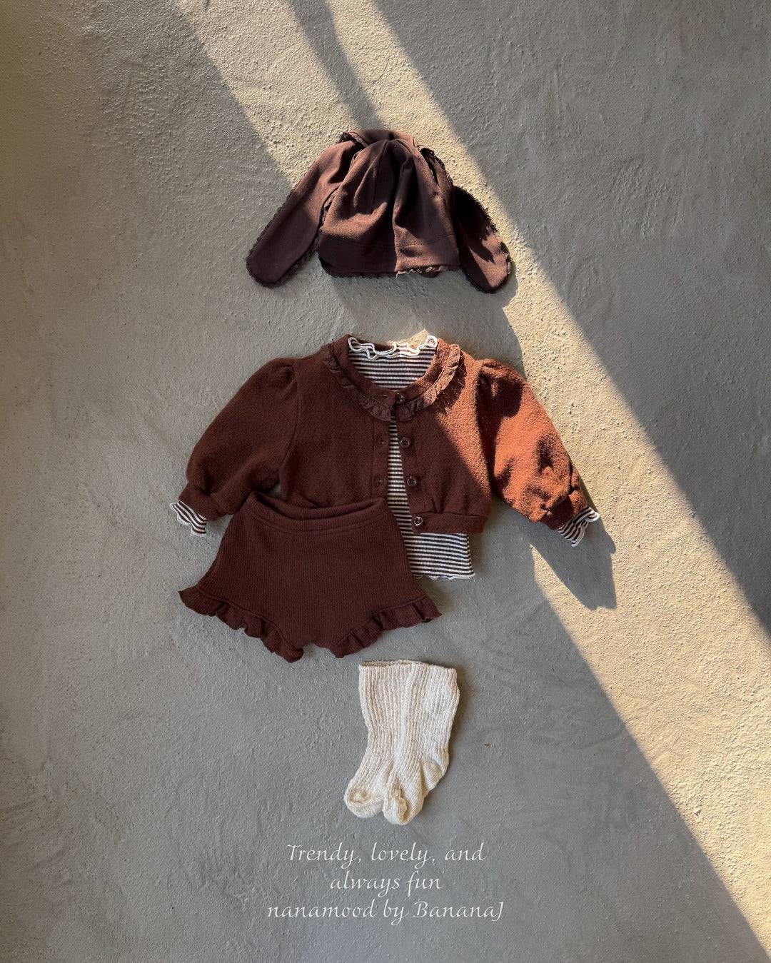 韓國童裝 25秋|BananaJ 25344 baby beanie