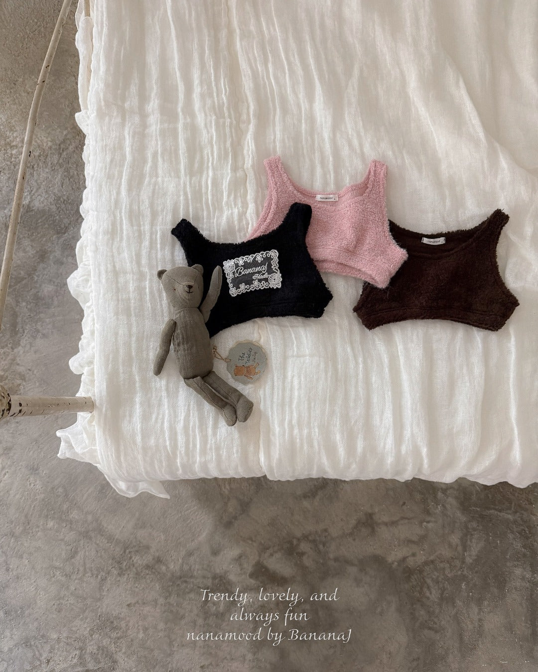 韓國童裝 25秋|BananaJ 25346 baby vest