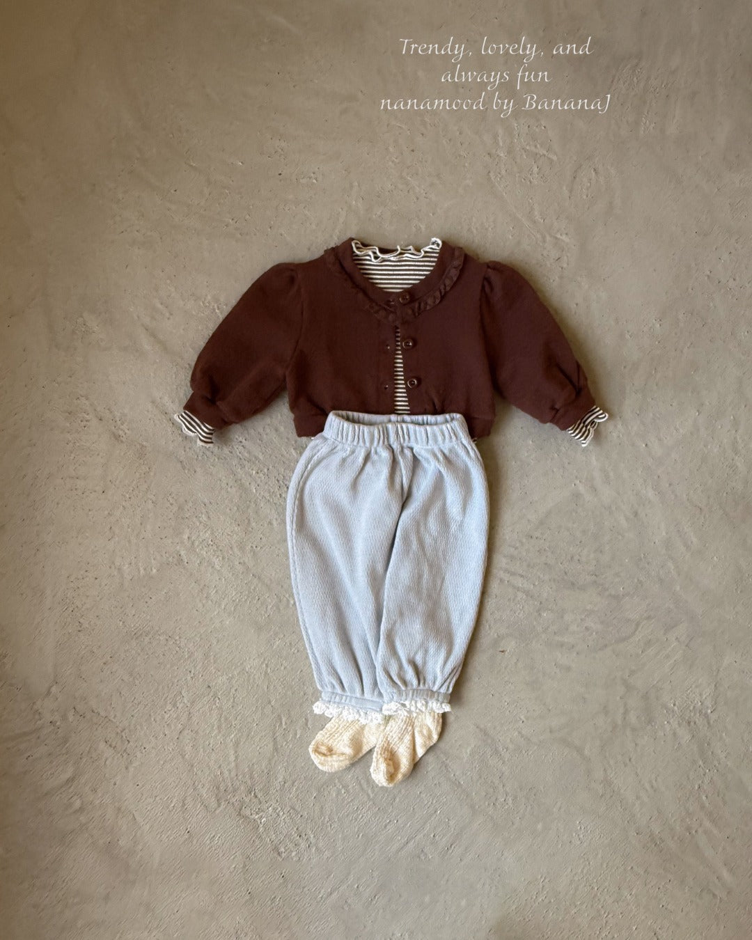韓國童裝 25秋|BananaJ 25350 baby tee