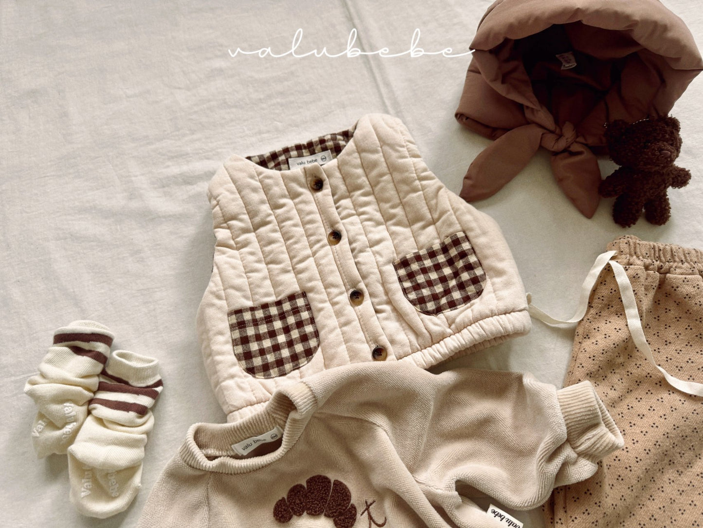 韓國童裝 25冬|valubebe 25514 waistcoat
