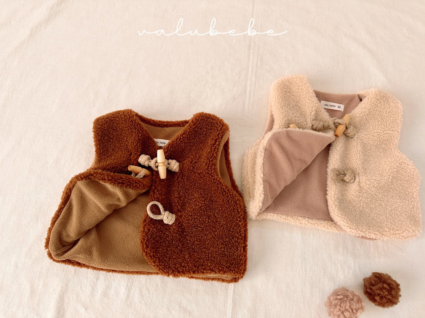 韓國童裝 25冬|valubebe 25520 waistcoat