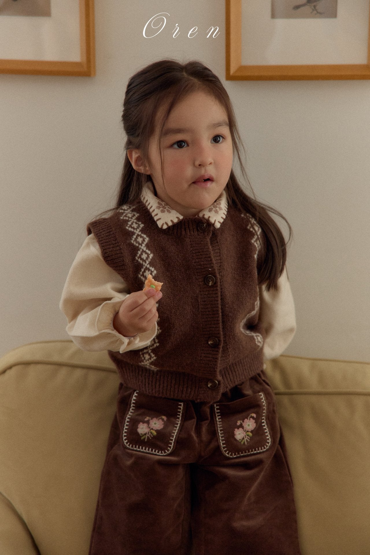 韓國童裝 25冬|oren 25570 waistcoat