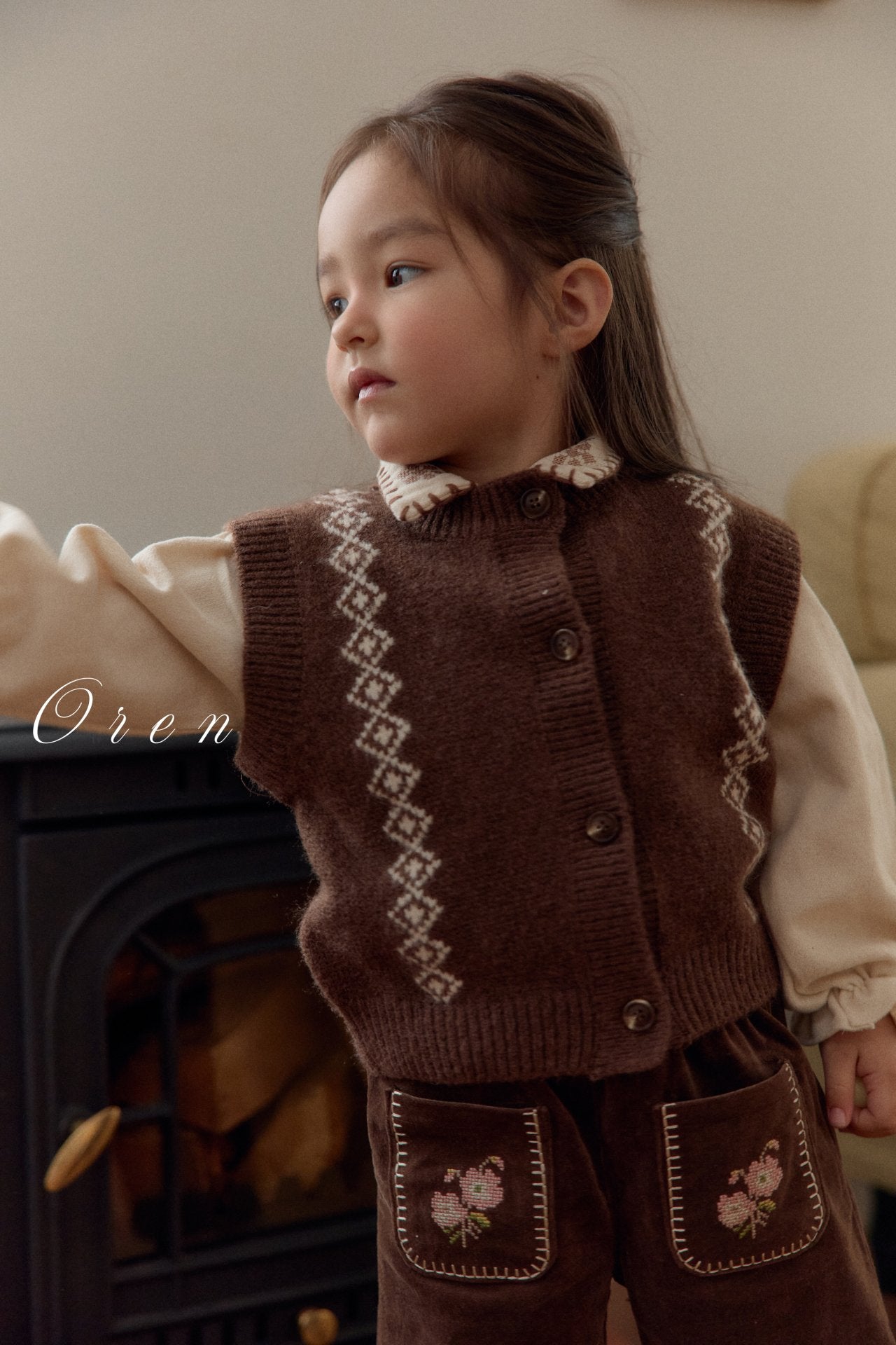 韓國童裝 25冬|oren 25570 waistcoat