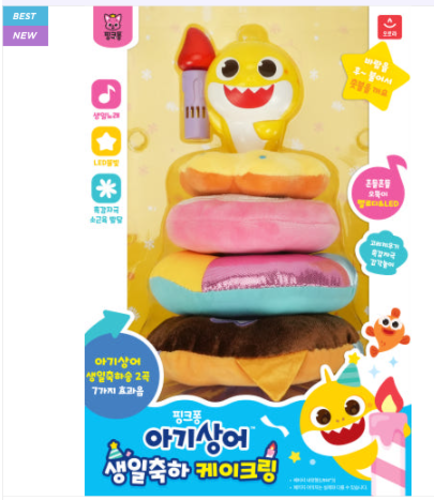 Babyshark Happy Birthday Cake ring