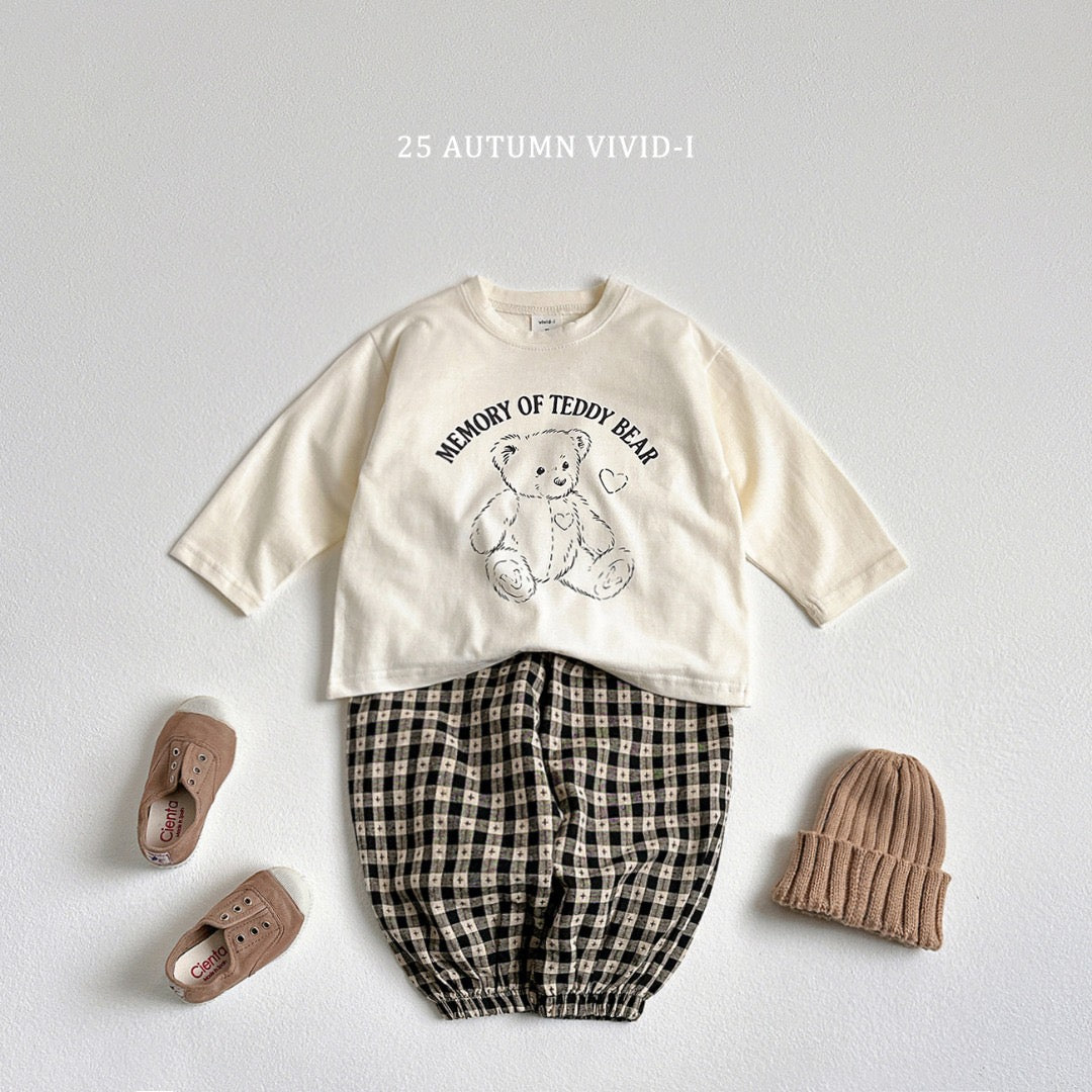 25秋🍁熊仔🐻格仔褲set