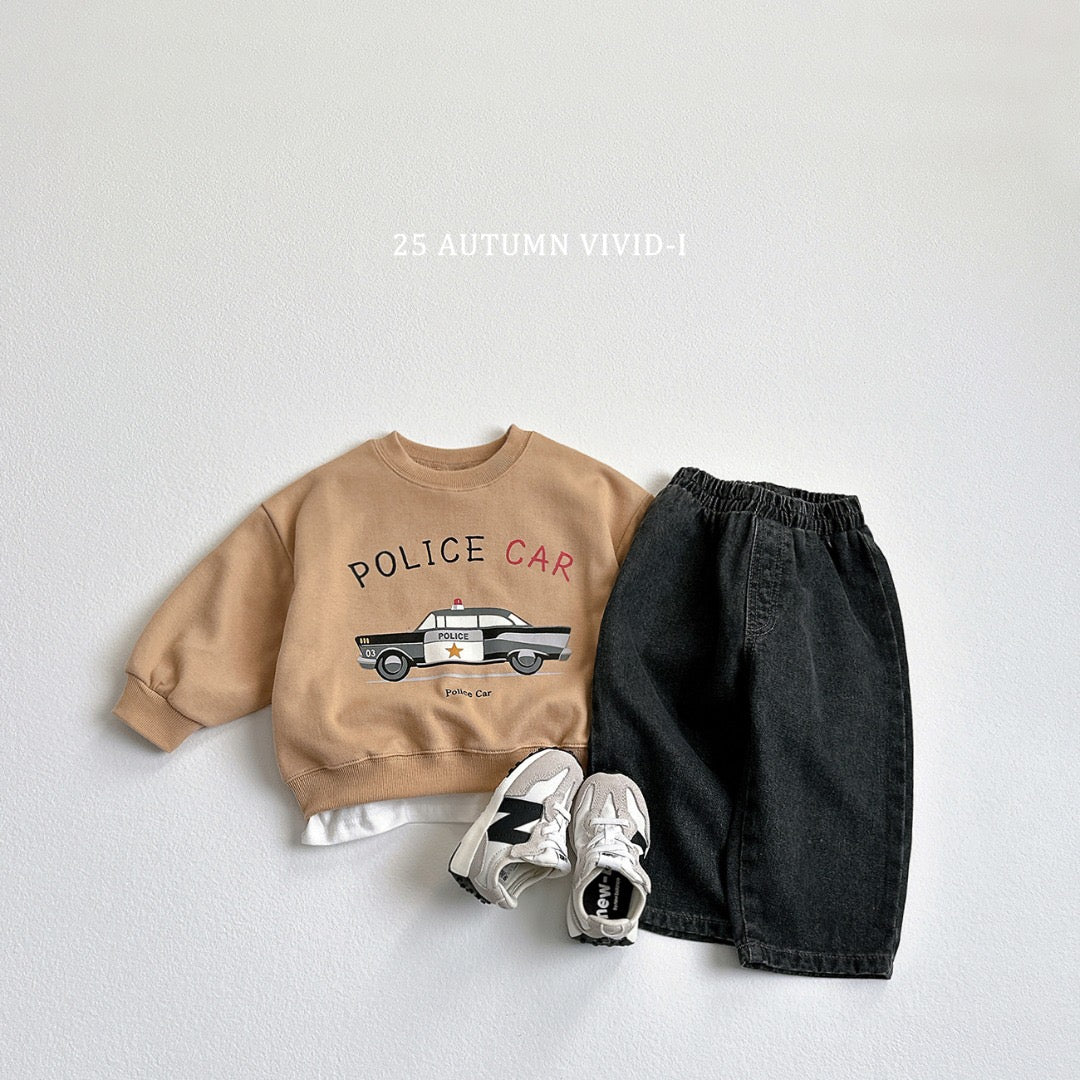 25秋🍁police car/fire truck/school bus交通工具上衣
