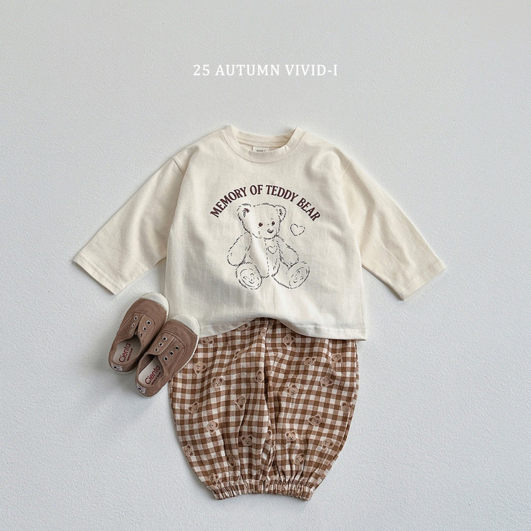 25秋🍁熊仔🐻格仔褲set