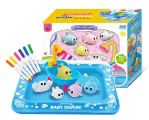 BabyShark Coloring Doll Set