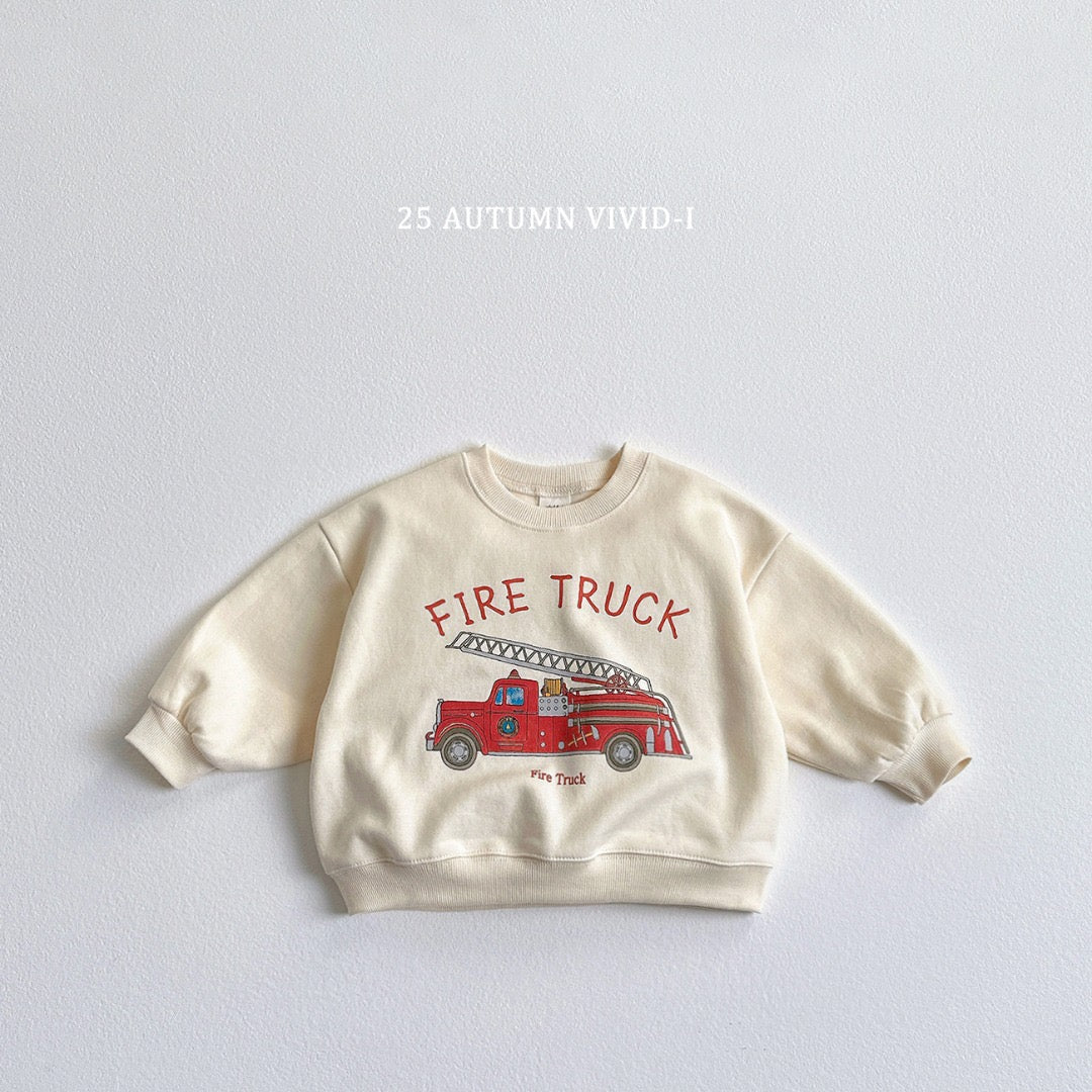25秋🍁police car/fire truck/school bus交通工具上衣