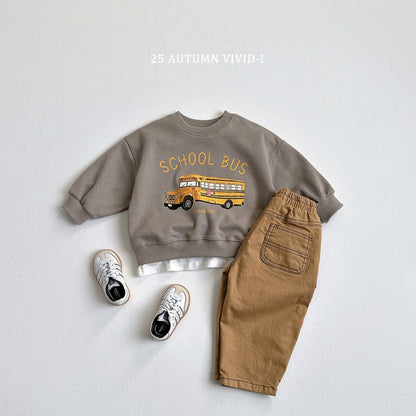 25秋🍁police car/fire truck/school bus交通工具上衣