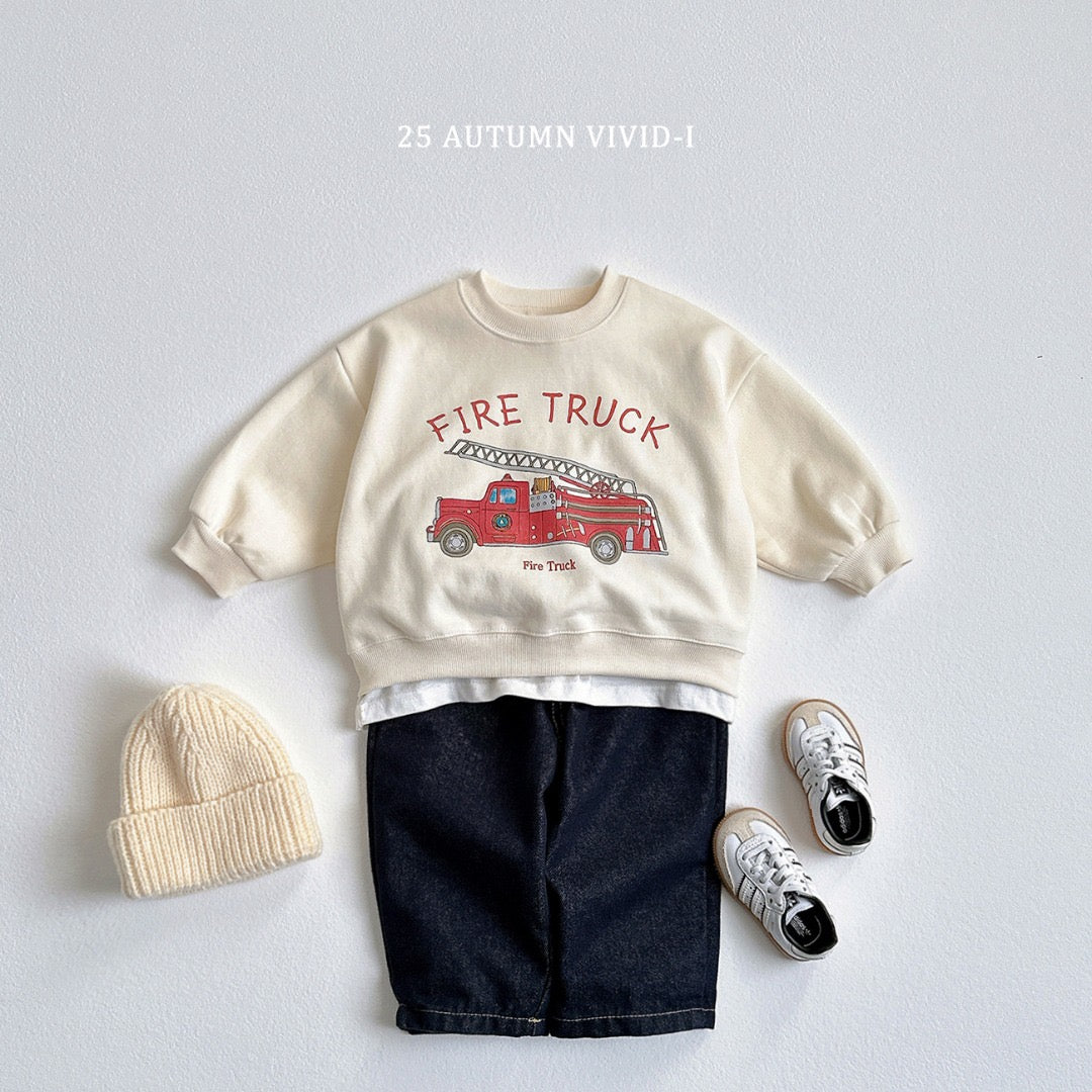 25秋🍁police car/fire truck/school bus交通工具上衣