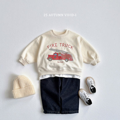 25秋🍁police car/fire truck/school bus交通工具上衣