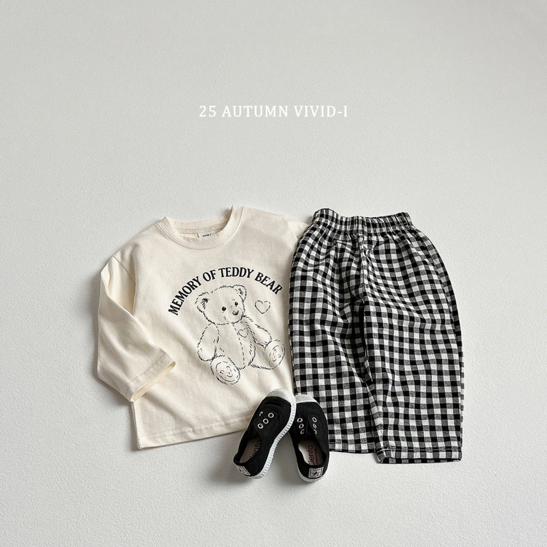 25秋🍁熊仔🐻格仔褲set