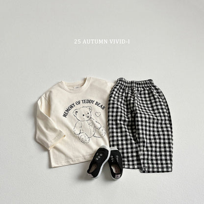 25秋🍁熊仔🐻格仔褲set