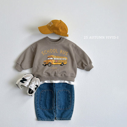 25秋🍁police car/fire truck/school bus交通工具上衣