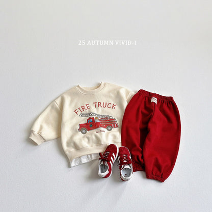 25秋🍁police car/fire truck/school bus交通工具上衣
