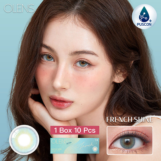Olens日拋 1盒10片盒裝French Shine Aqua