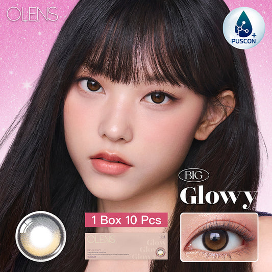Olens日拋 1盒10片盒裝Big Glowy Mocha Brown