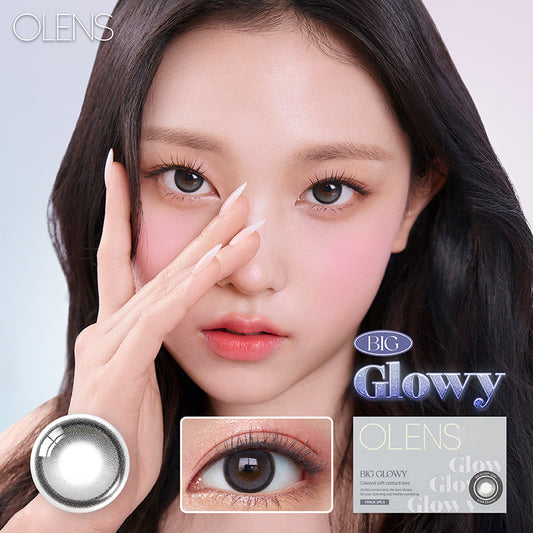 Olens月拋 1盒2片盒裝Big Glowy Gray