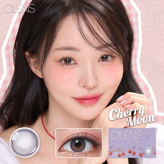 Olens月拋 1盒2片盒裝Cherry Moon Gray