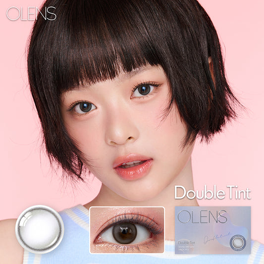 Olens月拋 1盒2片盒裝Double Tint Gray