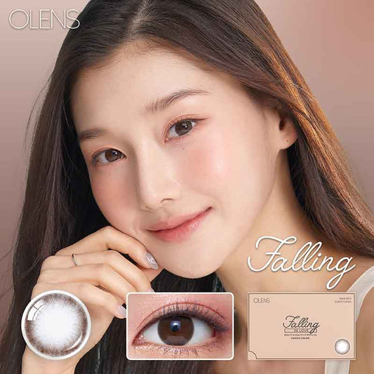 Olens月拋 1盒2片盒裝Falling Choco