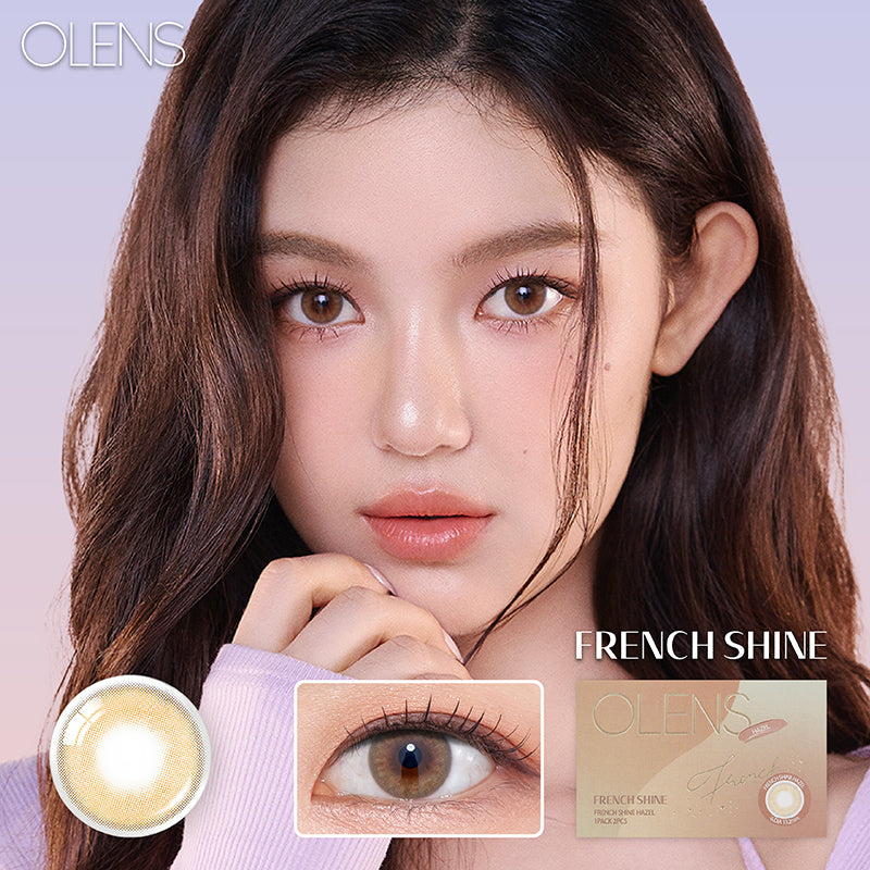 Olens月拋 1盒2片盒裝French Shine Hazel