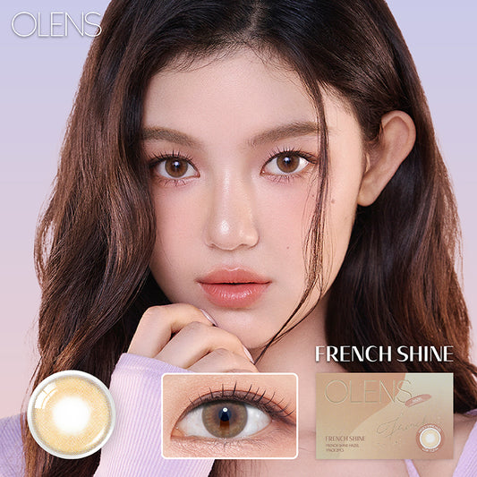 Olens月拋 1盒2片盒裝French Shine Hazel