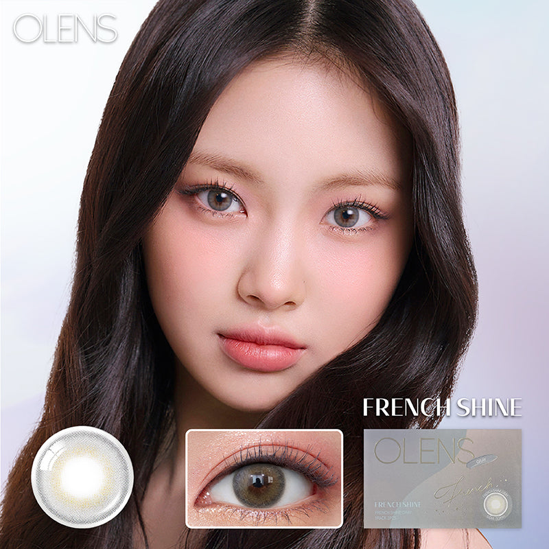 Olens月拋 1盒2片盒裝French Shine Gray