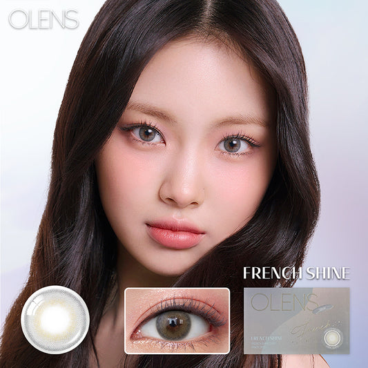 Olens月拋 1盒2片盒裝French Shine Gray