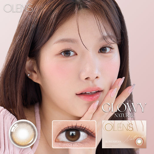 Olens月拋 1盒2片盒裝Glowy Natural Latte Brown