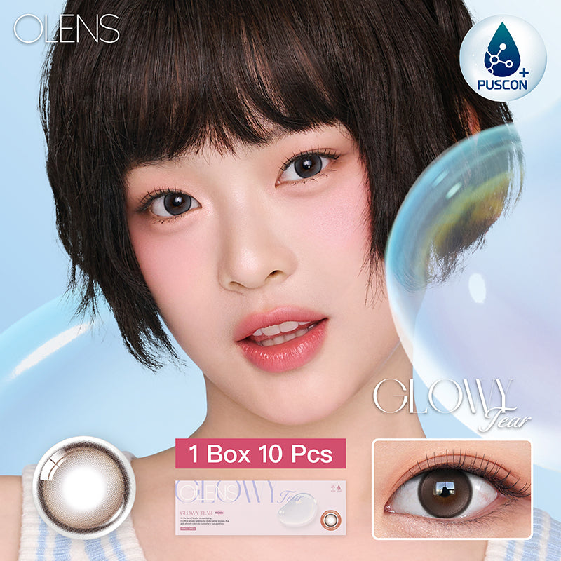 Olens日拋 1盒10片盒裝Glowy Tear Brown