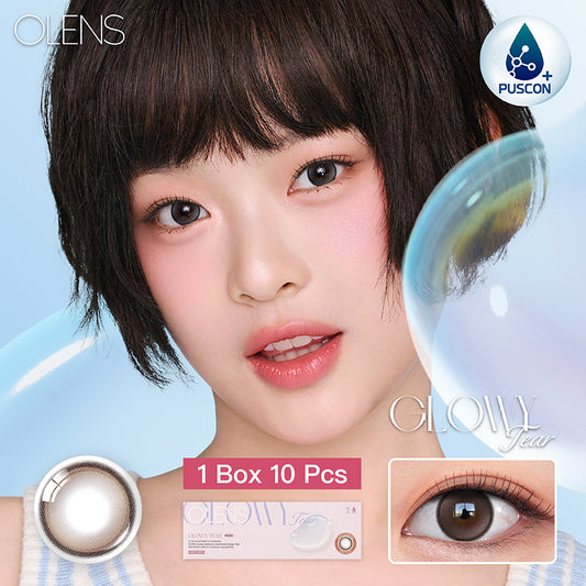Olens日拋 1盒10片盒裝Glowy Tear Brown