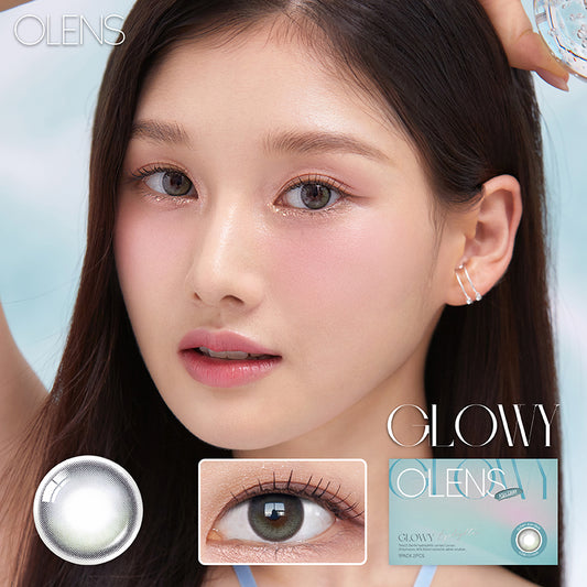 Olens月拋 1盒2片盒裝Eyelighter Glowy Ash Gray