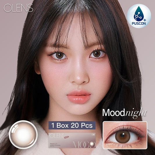Olens日拋 1盒20片盒裝Mood Night Mood Brown